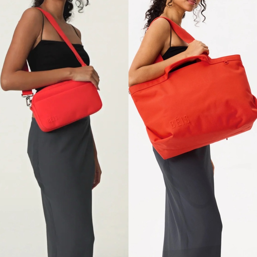 Beis Flame Travel Tote and Travel Crossbody